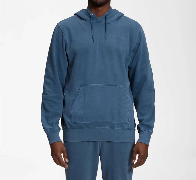 Garment Dyed Hoodie In Shady Blue - Shady Blue