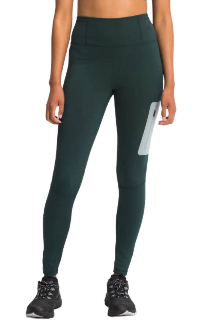 Paramount Tight Leggings In Dark Sage Green/Silver Blue - Dark Sage Green/Silver Blue