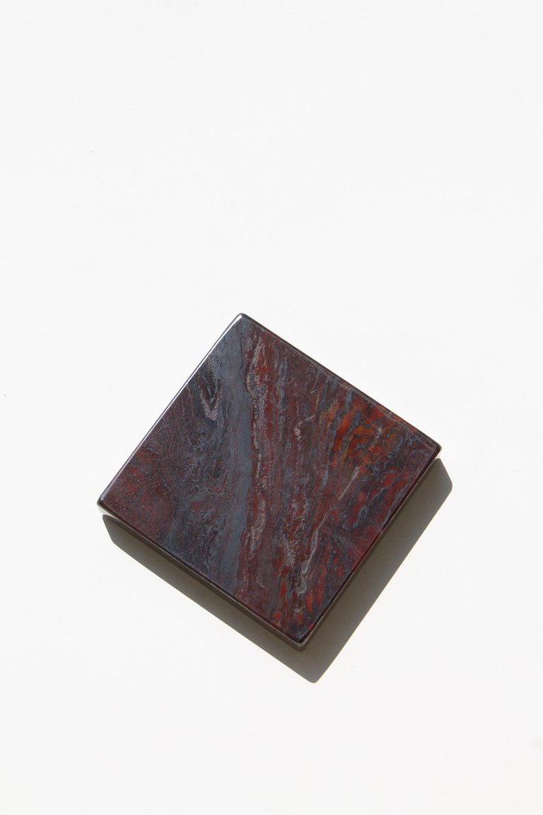 Marble Pedestal (Iron Red) - Iron Red