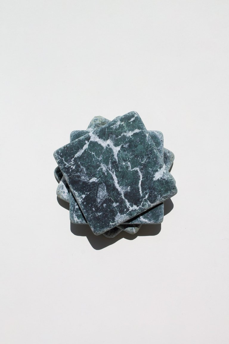 Serpentine (Marble Coaster Set) - Green