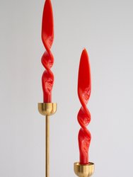 Taper Candle Set (Coral) - Coral