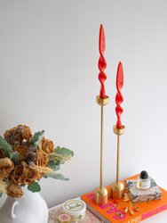 Taper Candle Set (Coral)