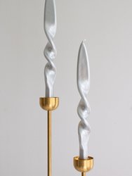 Taper Candle Set - Silver