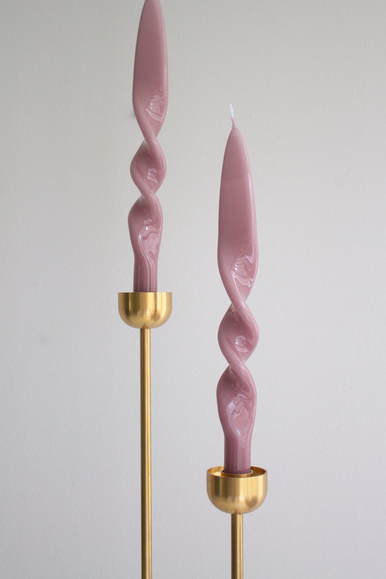 Taper Candle Set - Mauve