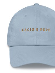 Cacio E Pepe - Embroidered Cap - Light Blue
