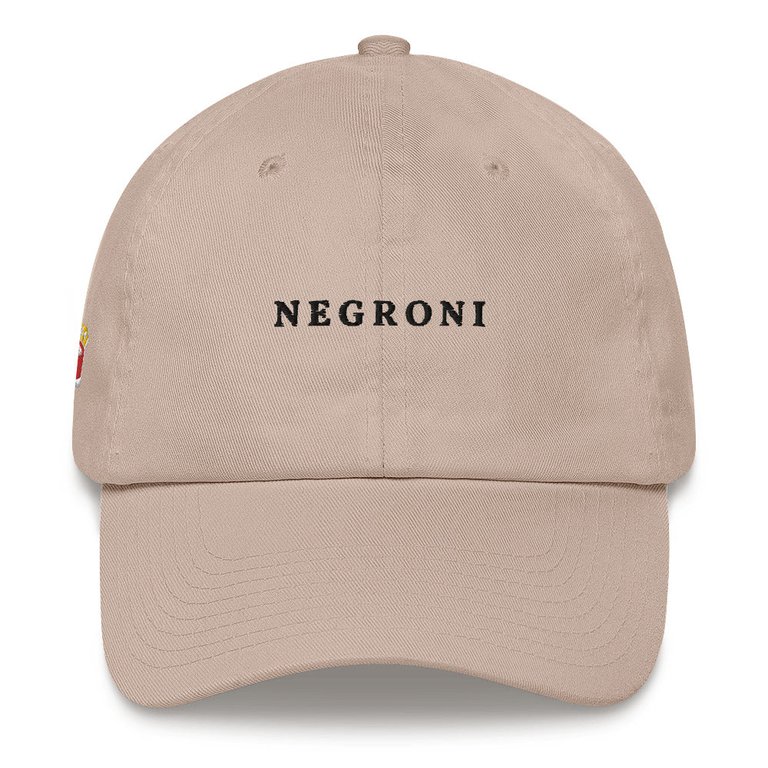 Negroni - Embroidered Cap - Stone