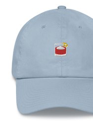 Negroni Glass - Embroidered Cap - Light Blue