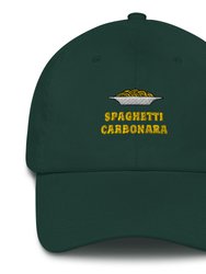 Spaghetti Carbonara - Embroidered Dad Cap - Spruce