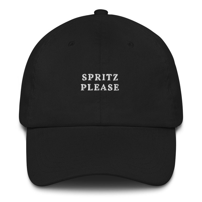 Spritz Please - Embroidered Cap - Black