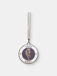 Aries Enamel Zodiac Pendant