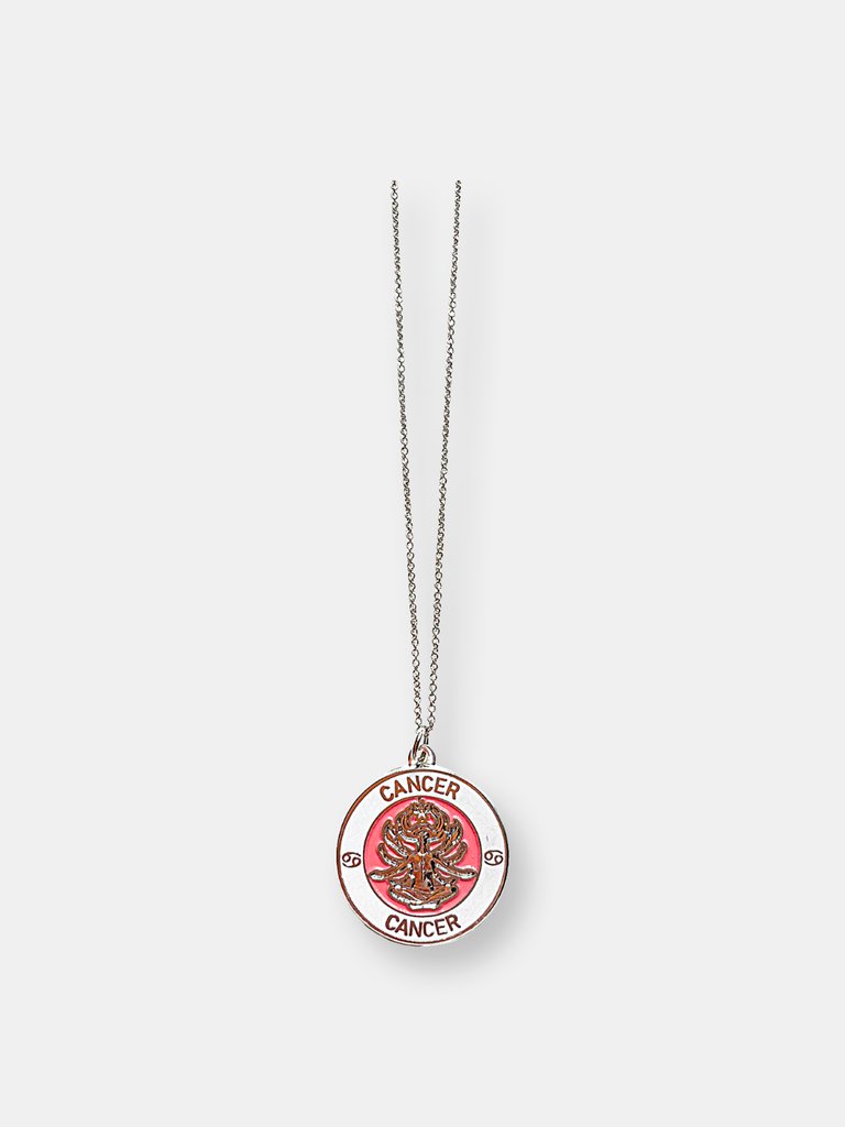 Cancer Enamel Zodiac Pendant