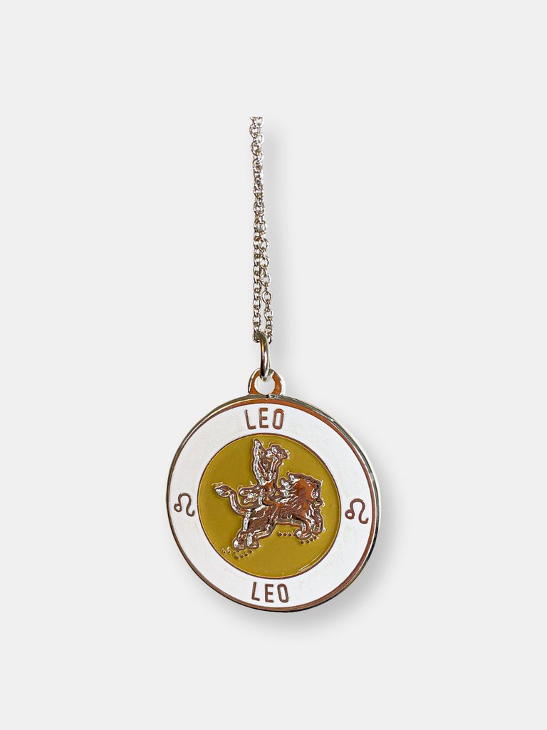 Leo Enamel Zodiac Pendant