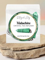 Malachite Crystal Gemstone 2-Inch Tea Ball Infuser