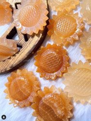 Orange Aragonite Sunflower Crystal