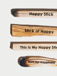 Palo Santo Bundle, 4 Pack Engraved Happy Sticks