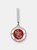 Sagittarius Enamel Zodiac Pendant - Red/White