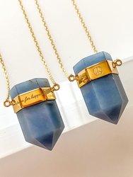 Strive For Happiness 14K Gold Angelite Necklace