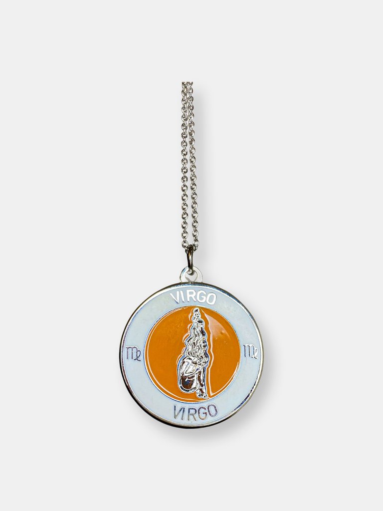 Virgo Enamel Zodiac Pendant