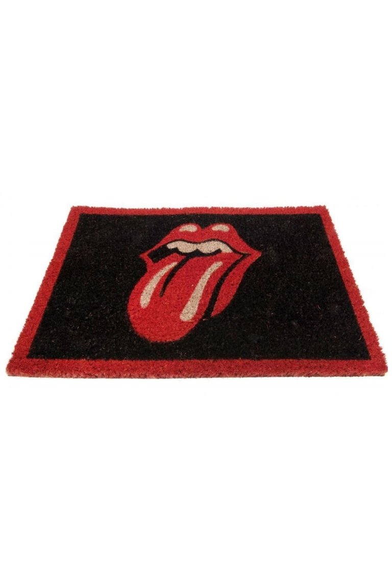 The Rolling Stones Lips Door Door Mat (Black/Red) (One Size)