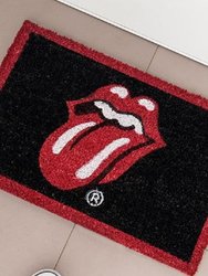 The Rolling Stones Lips Door Door Mat (Black/Red) (One Size)