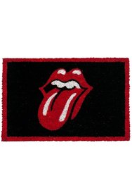 The Rolling Stones Lips Door Door Mat (Black/Red) (One Size) - Black/Red