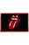 The Rolling Stones Lips Door Door Mat (Black/Red) (One Size) - Black/Red
