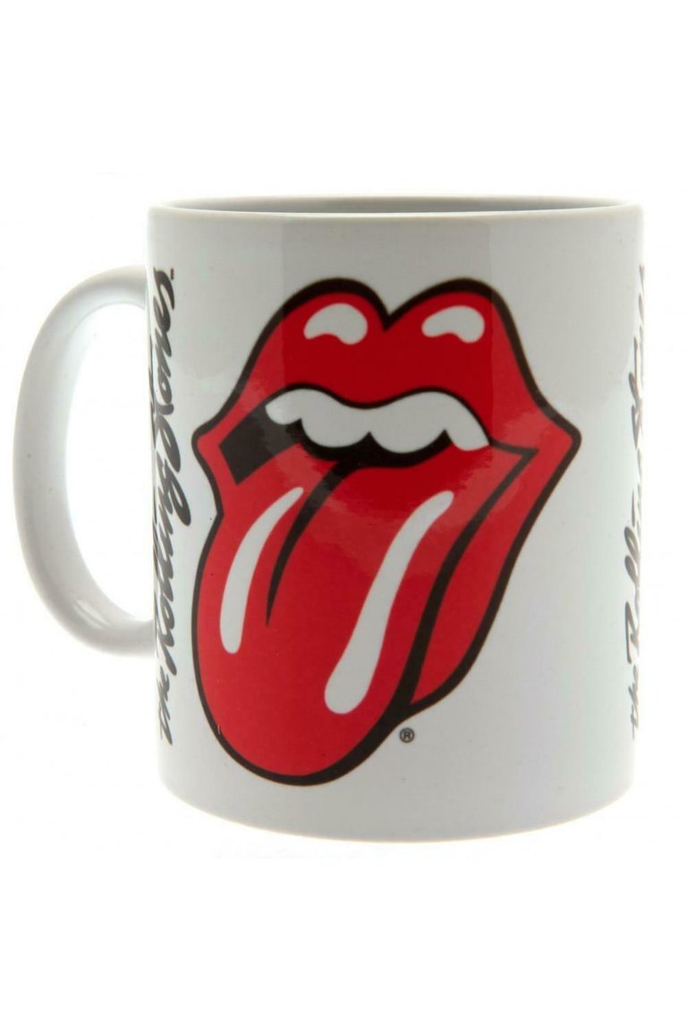 The Rolling Stones Lips Mug (White) (One Size) - White