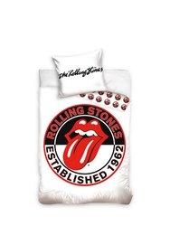 The Rolling Stones Logo Duvet Set (UK - Single) - White/Red/Black - White/Red/Black