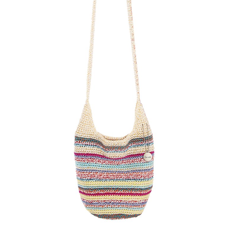 121 Crossbody Bag - Hand Crochet - Eden Stripe