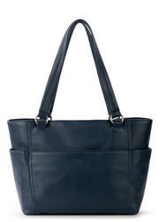 Ashby Satchel - Leather - Indigo