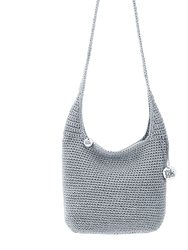 Asher Crossbody - Hand Crochet - Silver Sparkle