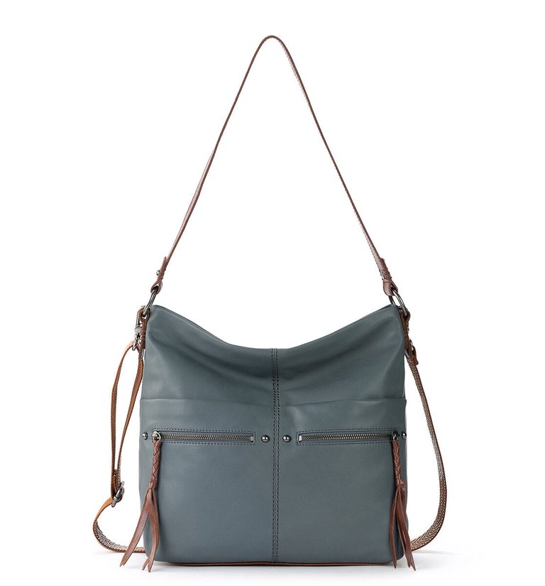 Ashland Bucket Handbags - Dusty Blue Grey