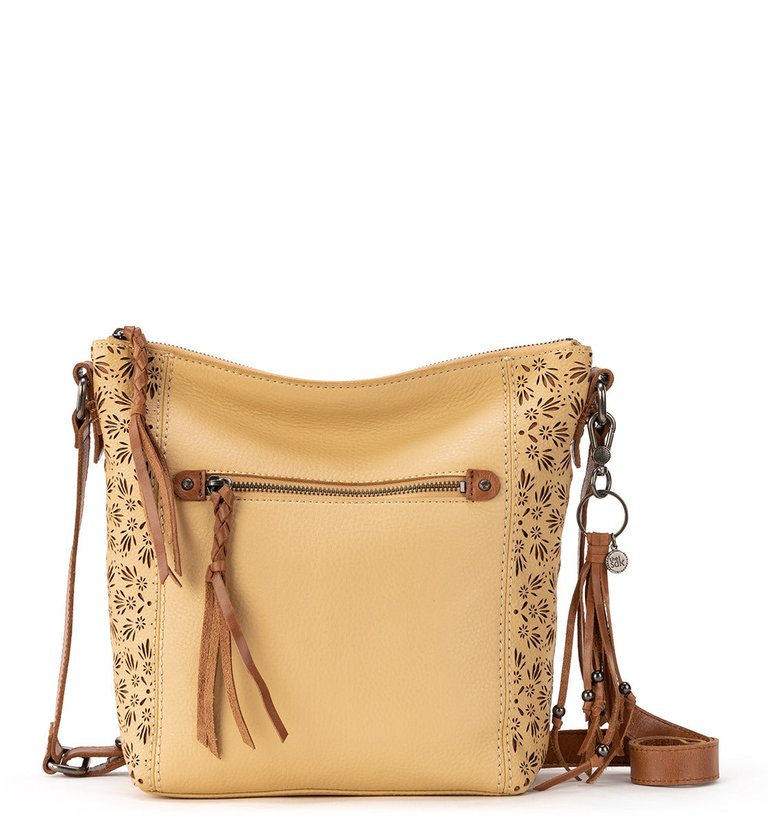 Ashland Crossbody - Leather - Buttercup Floral Perf