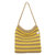 Ava Hobo Bag - Hand Crochet - Lemon Drop Stripe