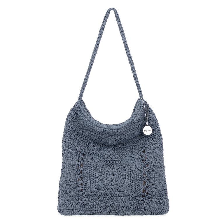 Ava Hobo Bag - Hand Crochet - Maritime Patch