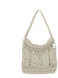 Ava Mini Hobo Bag - Hand Crochet - Natural Patch