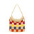 Ava Mini Hobo Bag - Hand Crochet - Multi Check