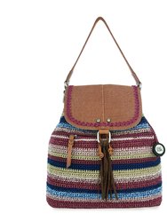 Avalon Crochet Convertible Backpack - Mahogany