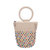 Ayla Ring Handle Pouch - Hand Crochet - Ecru Multi Beads
