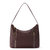 Brook Hobo Bag - Leather - Mahogany Snake Block