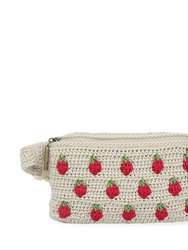Caraway Small Belt Bag - Hand Crochet - Natural Strawberries