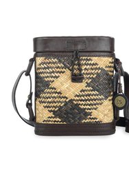 Cassia Crossbody Bag - Brown Rattan