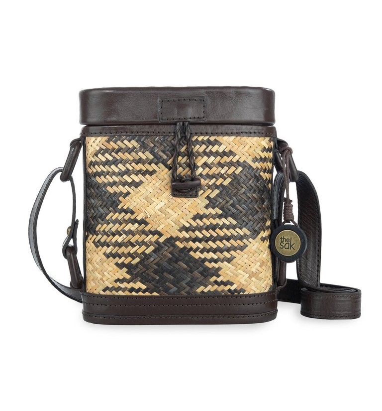 Cassia Crossbody Bag - Brown Rattan