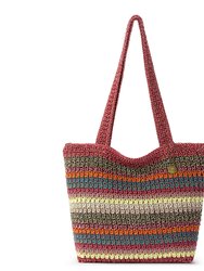 Casual Classics Tote - Hand Crochet - Sunset Stripe