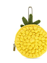 Circle Coin Pouch - Hand Crochet - Pineapple
