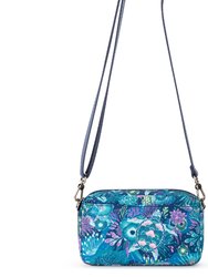 Cora Smartphone Crossbody Bag - Eco Twill - Royal Blue Seascape