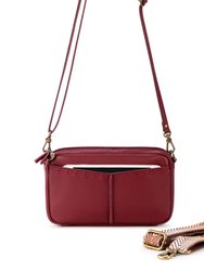 Cora Smartphone Crossbody Bag - Crimson
