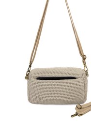 Cora Smartphone Crossbody Bag - Hand Crochet - Natural