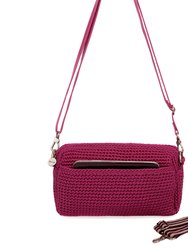 Cora Smartphone Crossbody Bag - Hand Crochet - Pinkberry