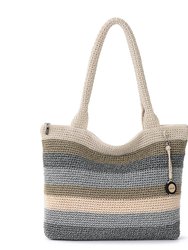 Crafted Classics Carryall Tote - Hand Crochet - Desert Stripe